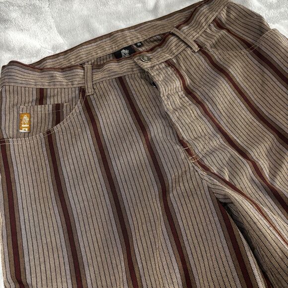 Katin Other - Katin Surf Co  Men's Bermuda Shorts Size 33 Brown /Maroon Striped Button Fly